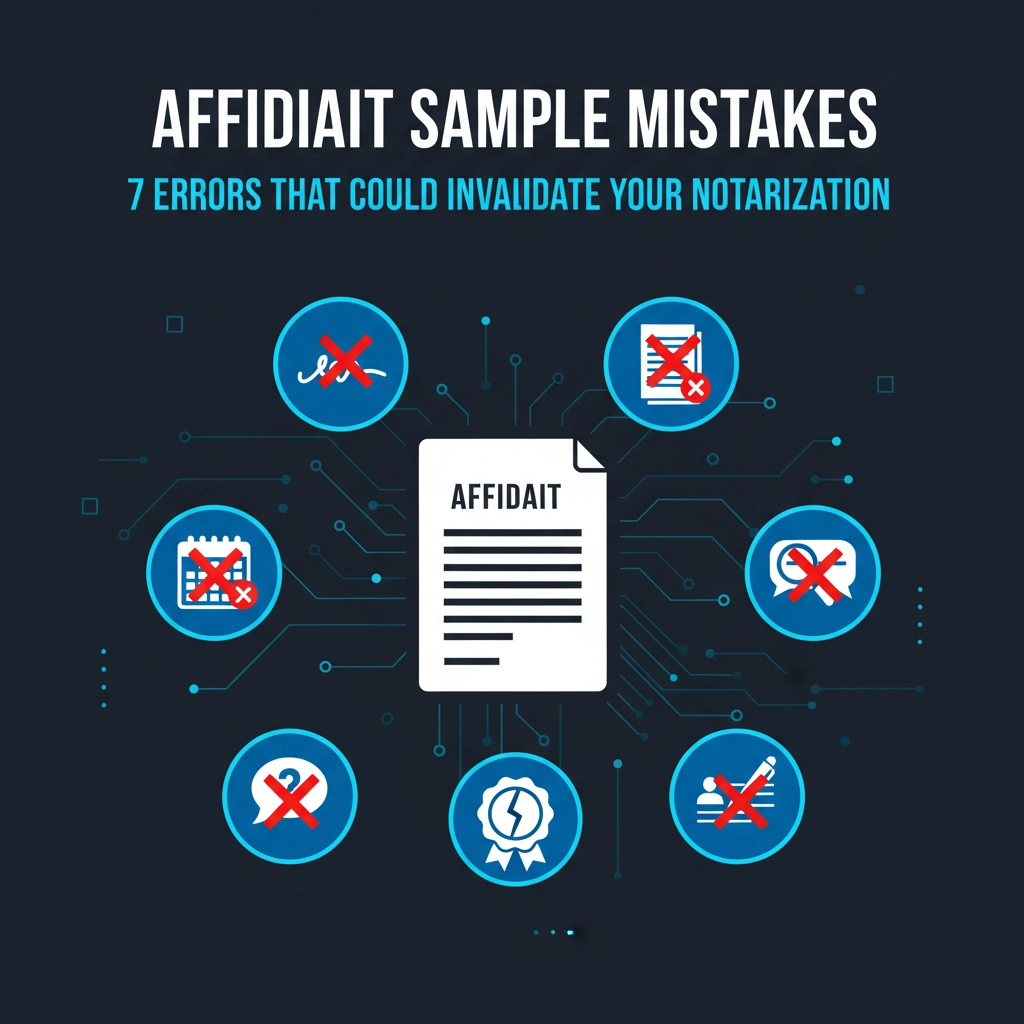 Affidavit Sample Mistakes: 7 Errors That Could Invalidate Your Notarization